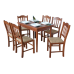 Silvana 6 személyes étkezőgarnitúra Miki asztallal