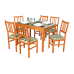 Velence 6 személyes étkezógarnitúra Panna asztallal