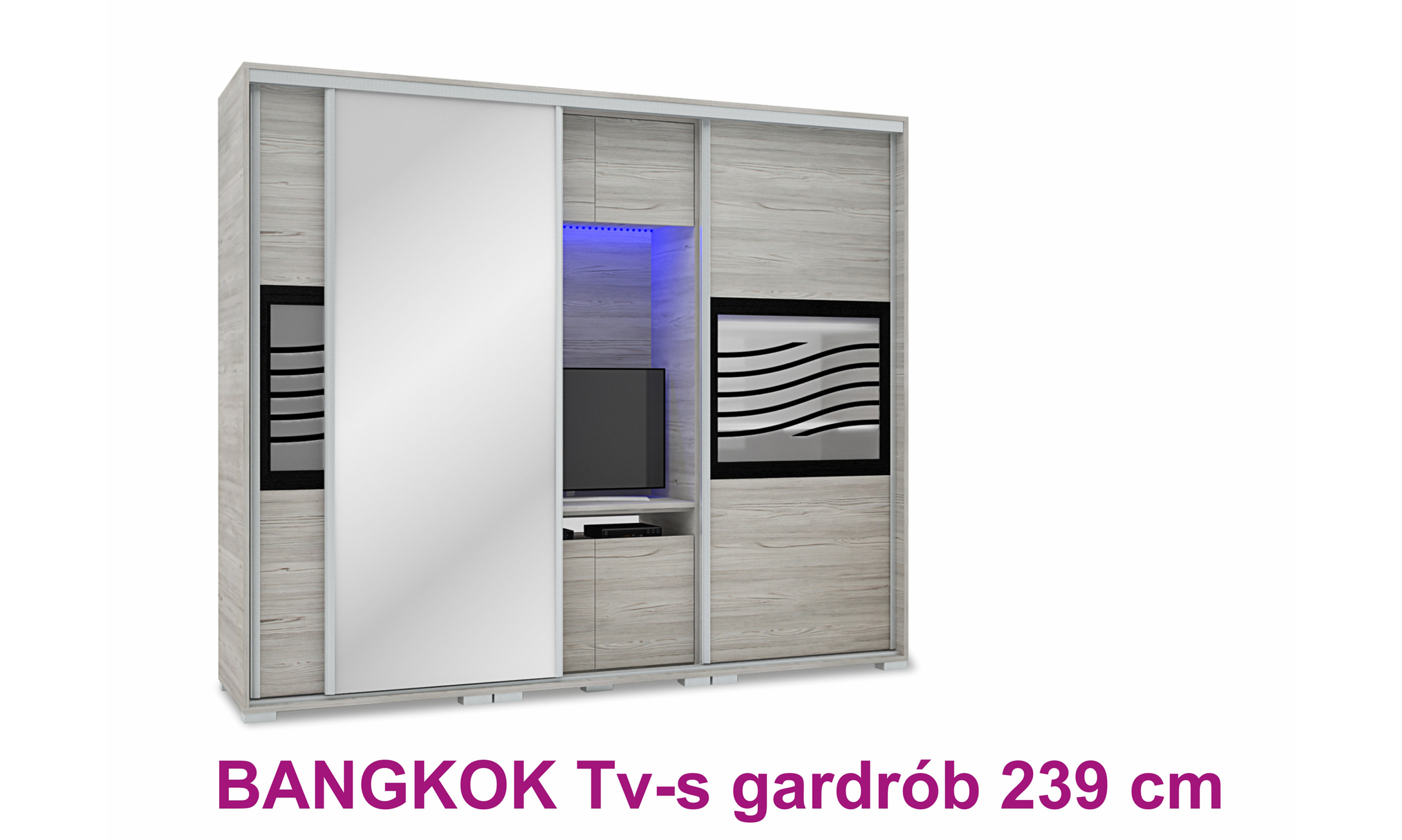 Bankok TV-s tolóajtós gardrób 239