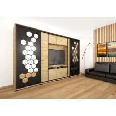 Honey TV-s tolóajtós gardrób 318