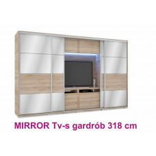 Mirror Tv-s tolóajtós gardrób 318