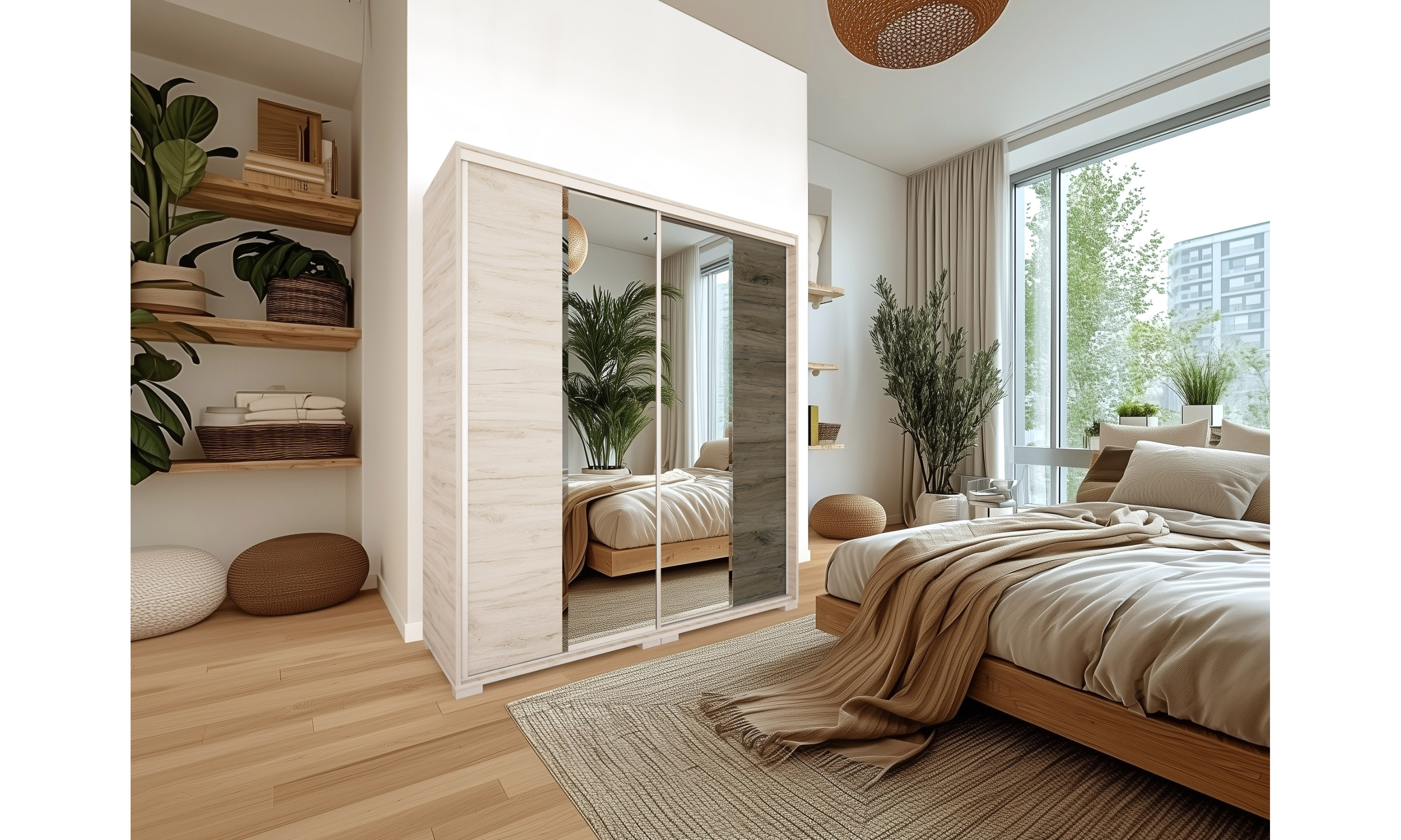 Vigo tolóajtós gardrób 180