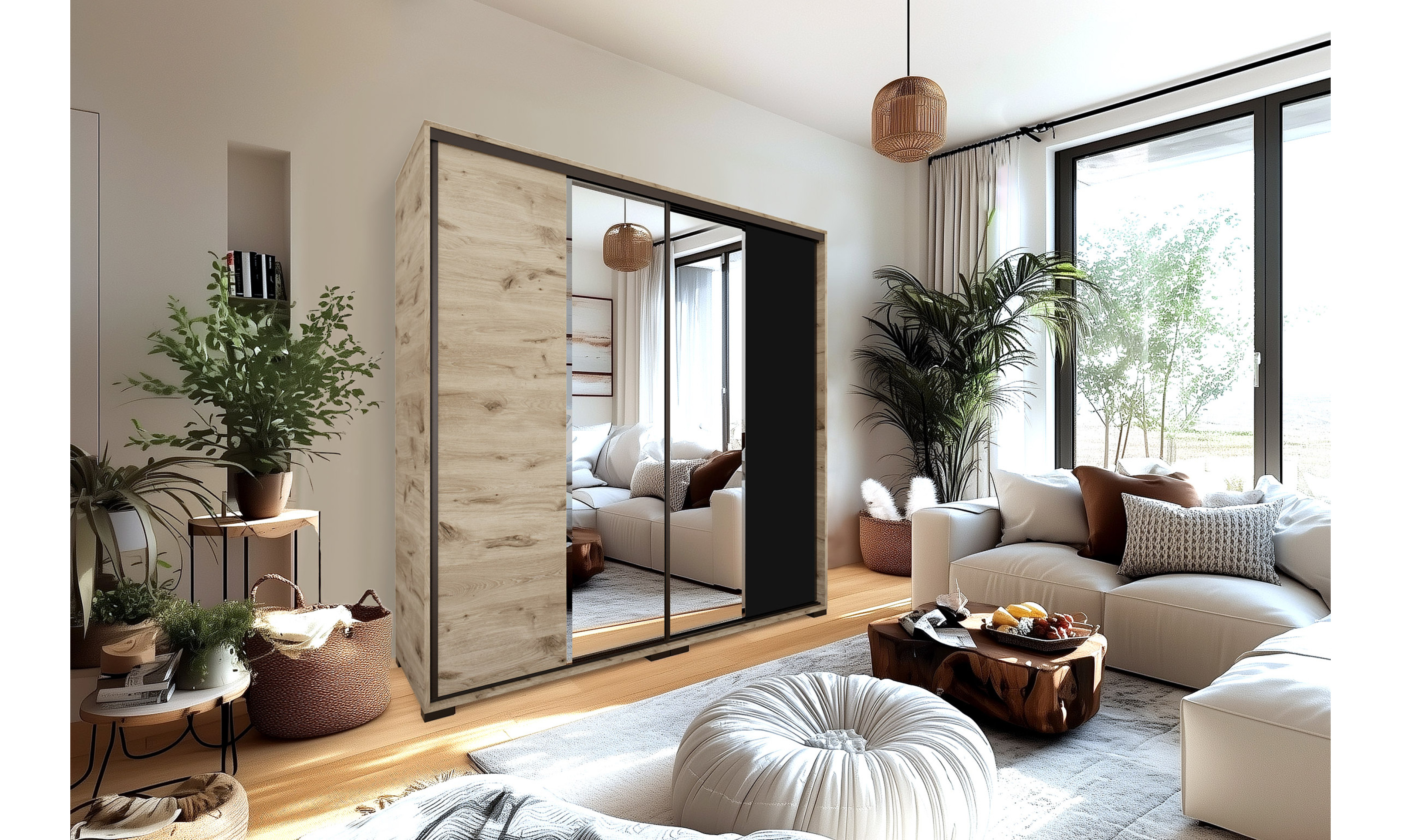 Vigo tolóajtós gardrób 200