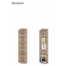 Sarokpolc tolóajtós gardróbhoz