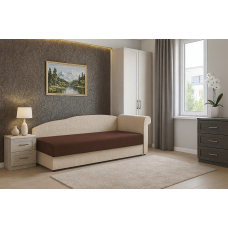 Karfás támlás heverő