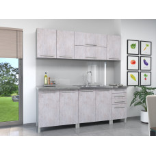 Retró konyhabútor 200/60 tele zárt felsőkkel